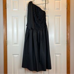 Vintage 80’s Cachet Black Sparkle Formal Dress